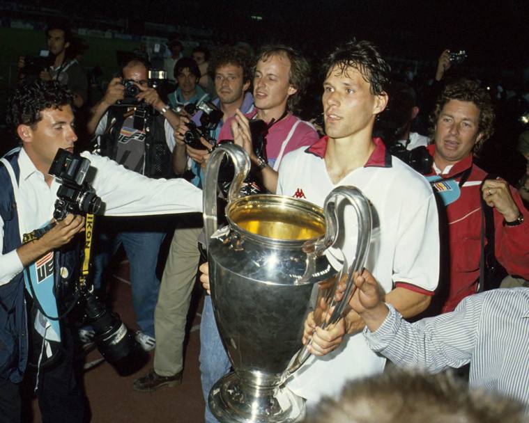 Il Milan batte il Barcellona e vince la Coppa dei Campioni 1993/1994: qui Marco van Basten. (Italyphotopress)